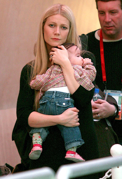 Gweneth Paltrow with her son Moses