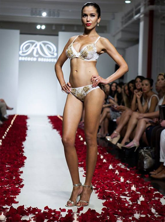 PICS: Now, lingerie with 24 karat gold thread embroidery! - Rediff.com