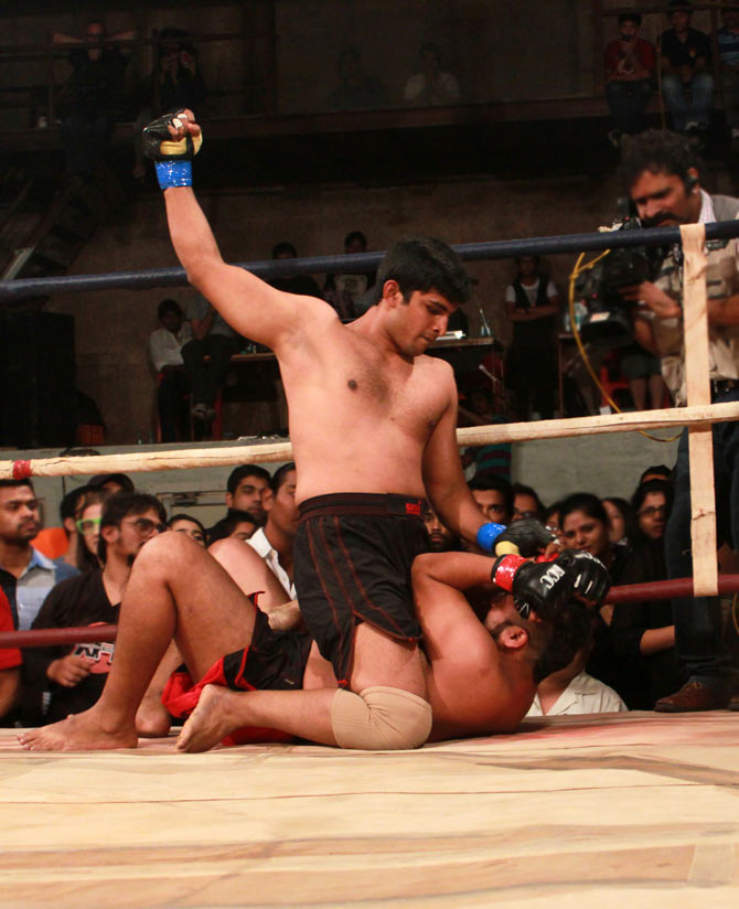 Vishal Balkawade has been travelling from Nashik to Mumbai to participate in the bouts.