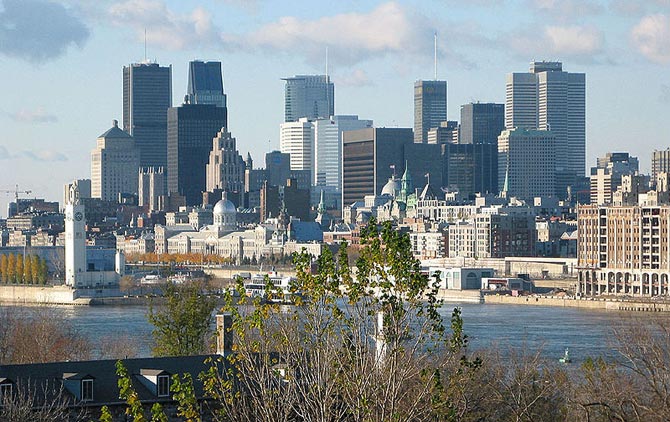 View of downtown Montreal, Canada