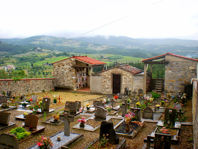 Cemetery in Montefioralle