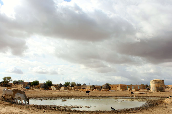 A village near Jaisalmer, Rajasthan.