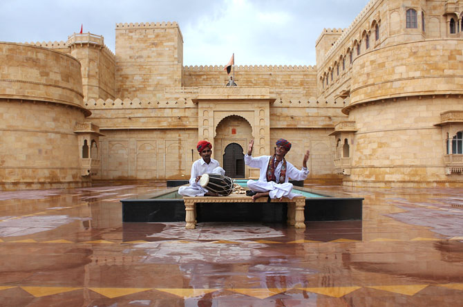 Musicians at Suryagarh, Jaisalmer