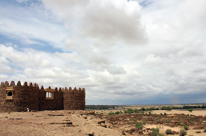 Khaba Fort and village, Jaisalmer, Rajasthan.