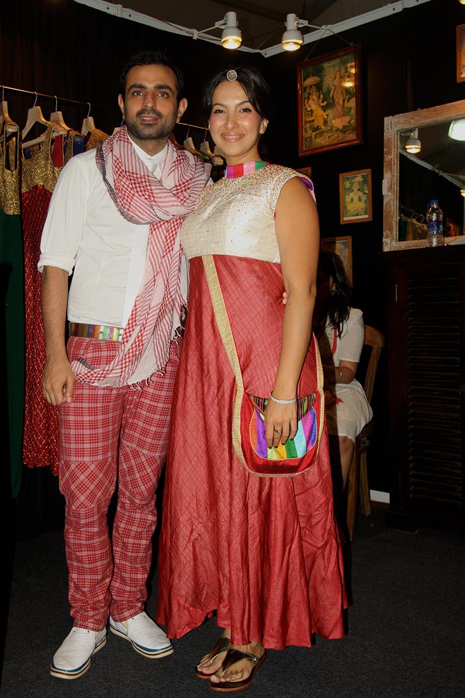 Designers Mayank Anand and Shraddha Nigam