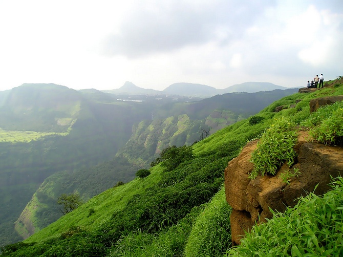 A view of the Western Ghats, Lonavala