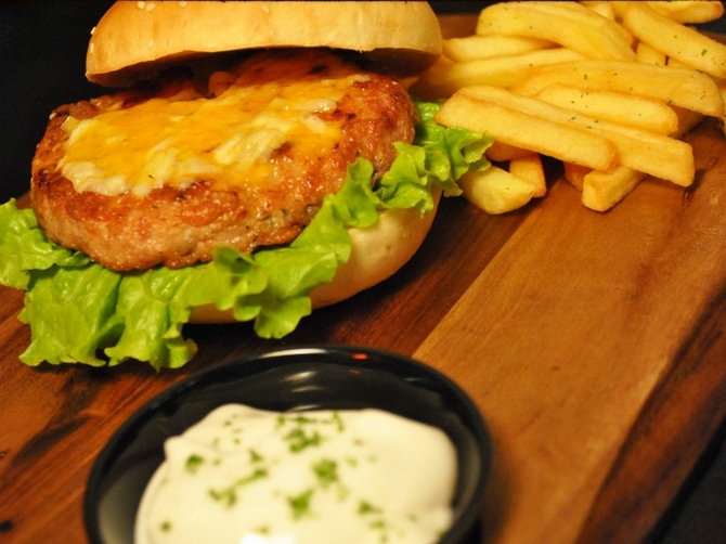 Chicken Burger by Fork You Steak House and Burger Bar