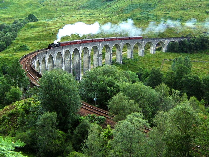 The iconic Glenfinnan Viaduct