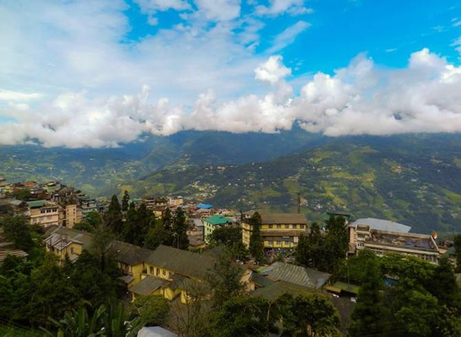A view of Gangtok, Sikkim
