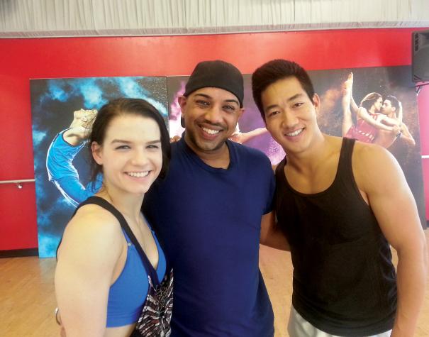 With So You Think You Can Dance Season 10 contestants Alex Wong and Amy Yakima.