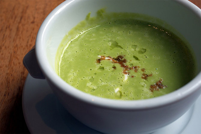 Minty Green Pea Soup