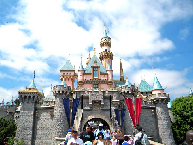 The Sleeping Beauty Castle at Disneyland, Anaheim, California