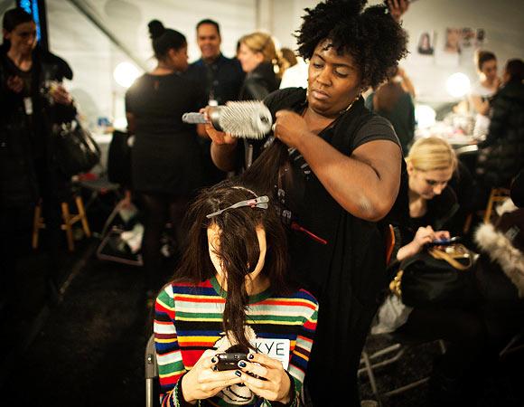 PHOTOS: Behind the scenes at NY Fashion Week