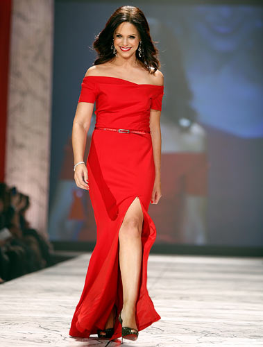 RED HOT: Celebs walk the ramp for a cause