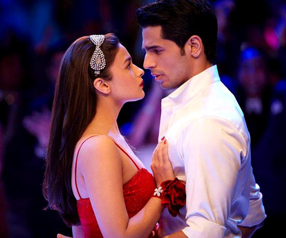 Sidharth with Alia Bhatt in Student Of The Year