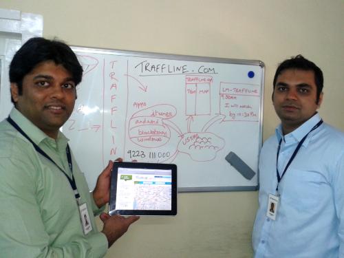 From left: Ravi Khemani and Brijraj Vaghani, co-founders Traffline.com
