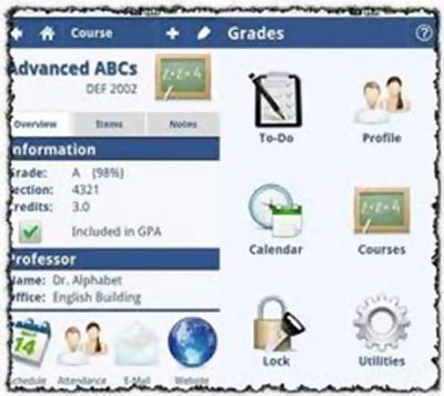 This application will help you organise and keep a tab on your academic performance