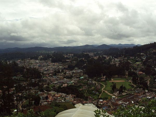 A panaromic view of Ooty