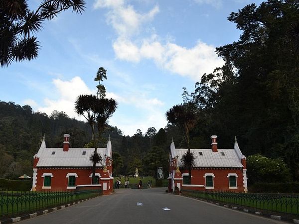 Entrance to the Botanical Gardens of Ooty
