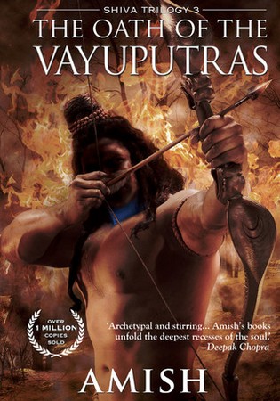 Cover of Amish's forthcoming book: Oath of the Vayuputras