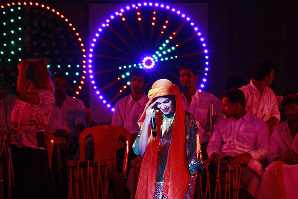 British singer, musician and visual artist Mathangi Maya Arulpragasam aka M.I.A opened the Kochi-Muziris Biennale 2012 with a concert .This was her first gig in India.