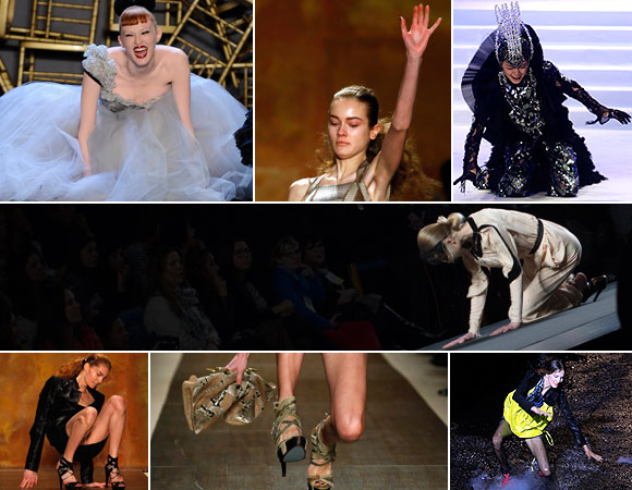 Images: Oops! Models falling on the catwalk - Rediff.com