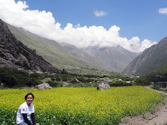 Shivya Nath during one of her trips to the north