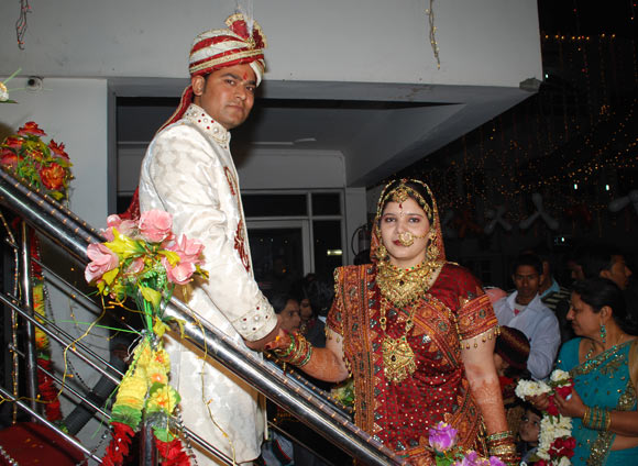 Anu Singh from Delhi with her husband Arun Kumar Singh