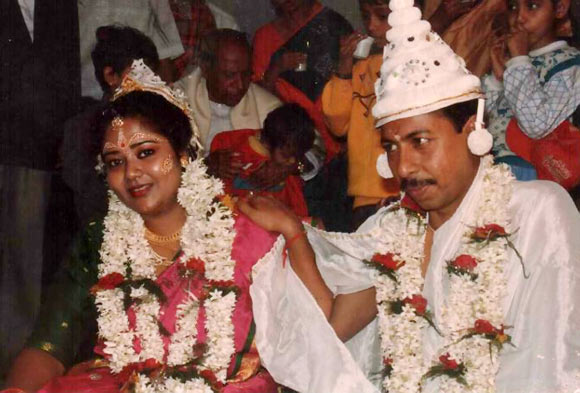 Basudha Mitra and her husband Ashis Mitra