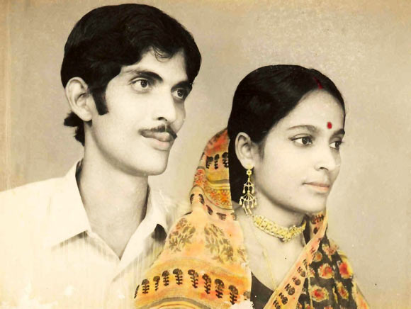 Bikash Chandra Lahiri and his wife Meenakshi Lahiri