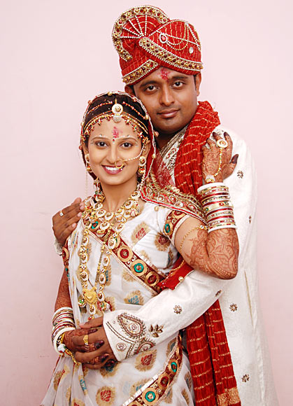 Hardik Ajani and his wife Arti Gor