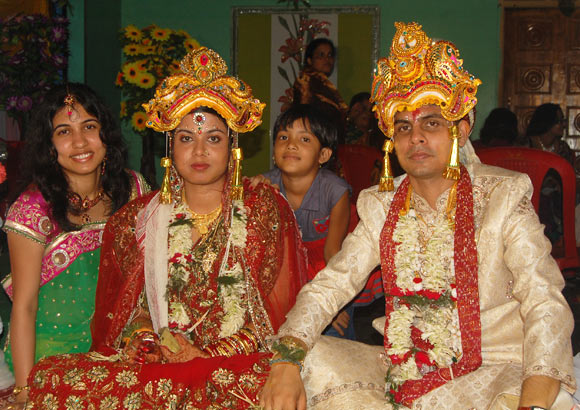 Sunil Panda with his wife Arushi Suman