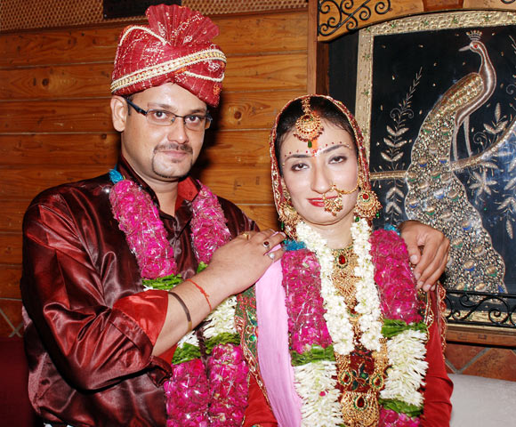 Siddharth Gautam with his wife Preeti Anand