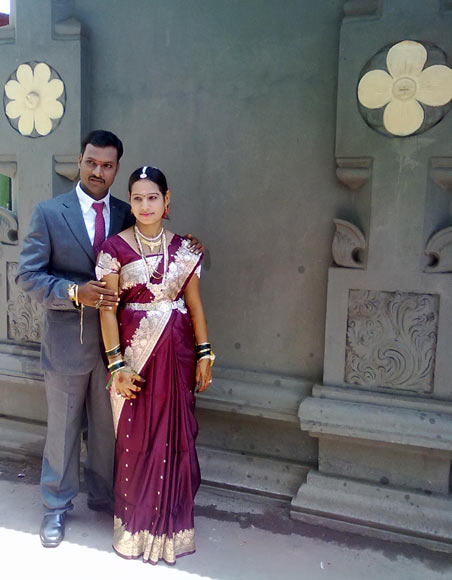 Sangappa Gondi with his wife