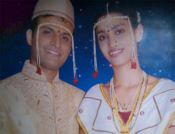 Rashmi Shanbhag with her husband