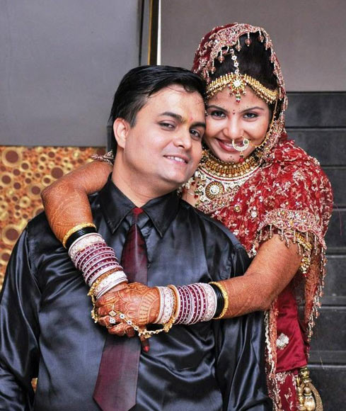 Bhavana Pandeya with her husband