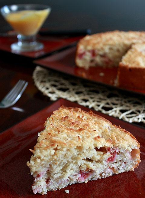 Vanilla Rhubarb Cake