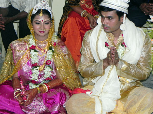 Arnab Chakraborty with his wife Parama Sengupta