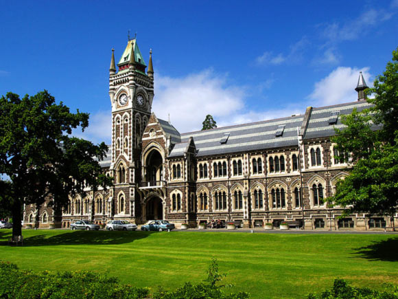 The clocktower building at the University of Otago, Dunedin, New Zealand