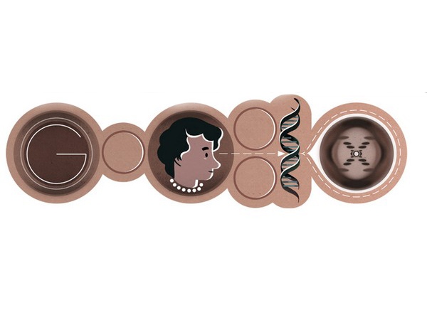 Google doodles for Rosalind Franklin
