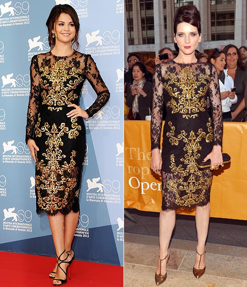 Selena Gomez and (right) Michele Hicks in Dolce & Gabbana