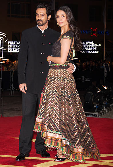 Arjun and Mehr Jesia Rampal