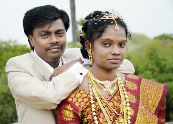 Velan Kannan and his bride
