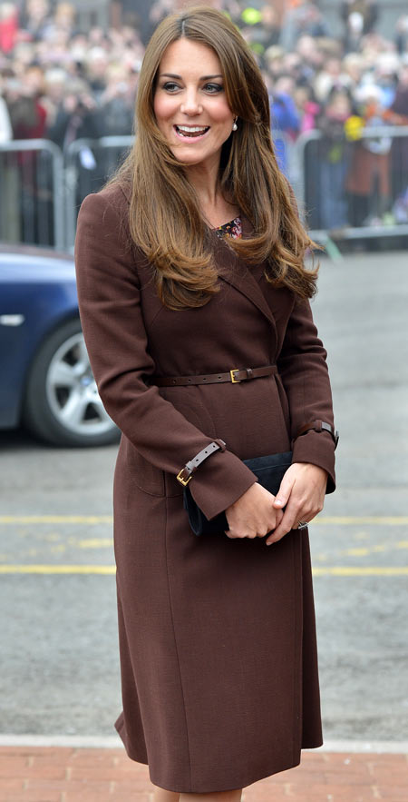 Britain's Catherine, Duchess of Cambridge arrives at the National Fishing Heritage Centre in Grimsby, in northern England March 5, 2013.