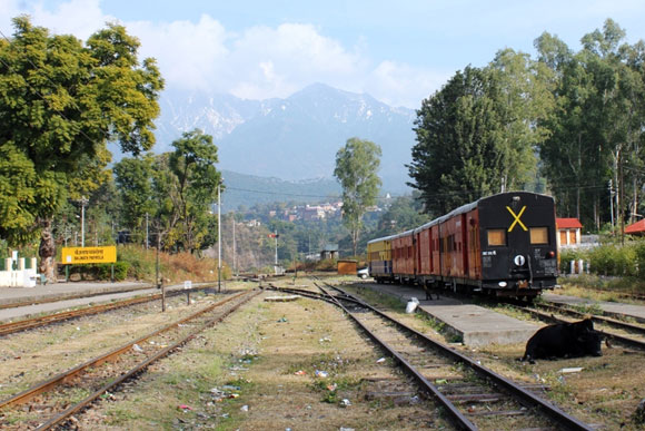 Baijnath Paprola station on the toy train route