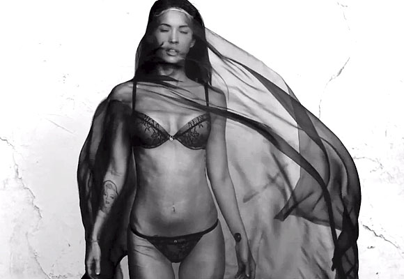 Megan Fox poses for Emporio Armani Underwear's Spring/Summer ad campaign