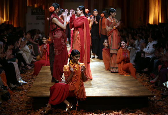 Photos: Tarun Tahiliani brings Maha Kumbh on the runway