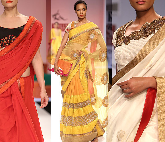 Images: Hot models sizzle in saris
