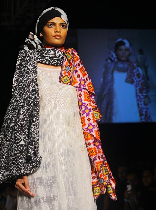 PICS: A riot of colours on the LFW runway - Rediff Getahead