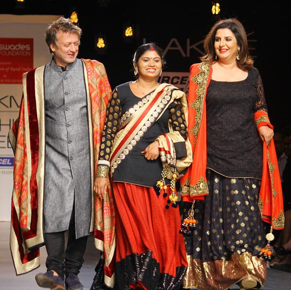 Rohit Bal, Sanjana Khedekar and Farah Khan
